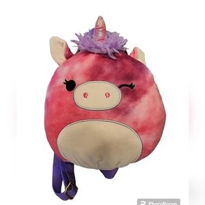 Squishmallow Lola the unicorn 10"‎ backpack